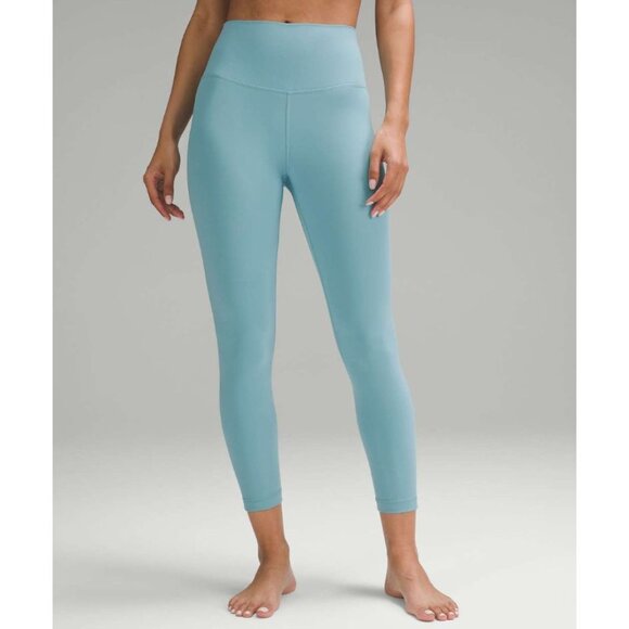 Lululemon Align High-Rise Lined Crop 23" Tidal Teal Size 6 - Picture 1 of 7